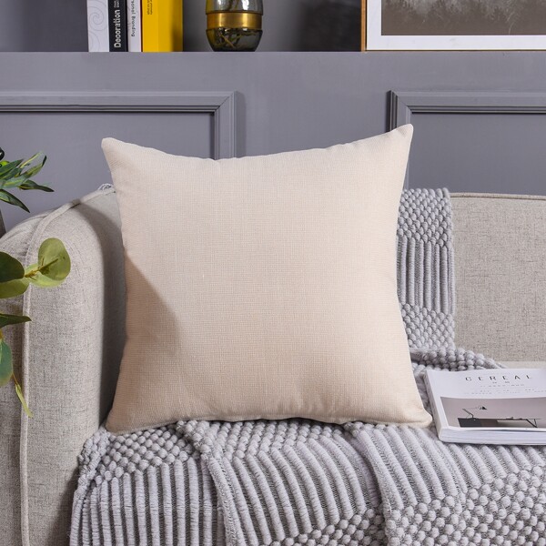 

Plain Cushion Cover Without Filler, Beige