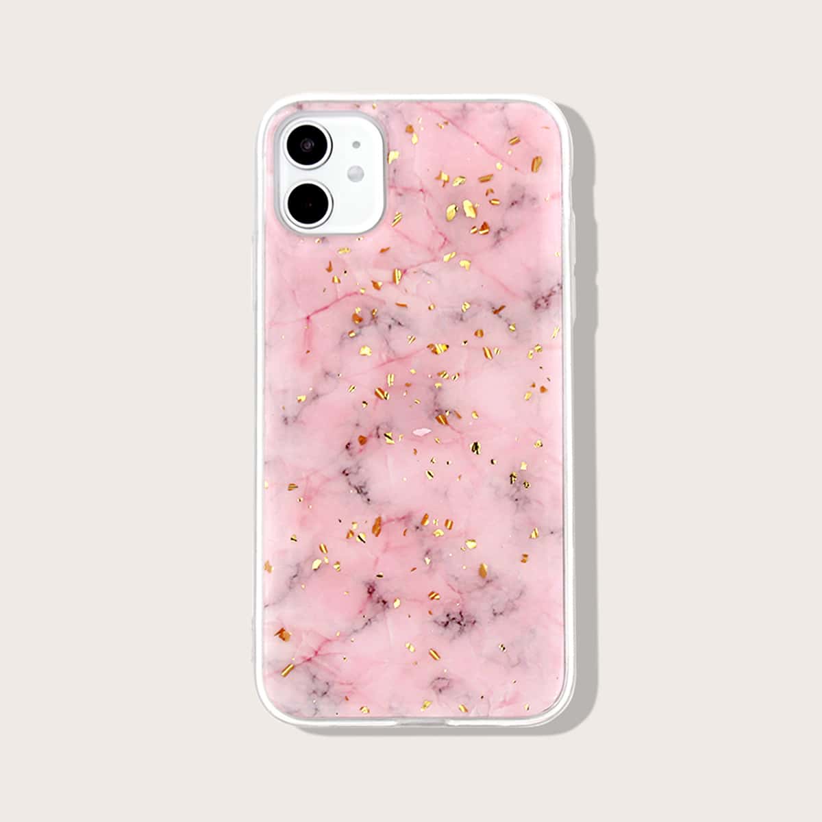 

Gold Foil Decor Marble Pattern iPhone Case, Multicolor