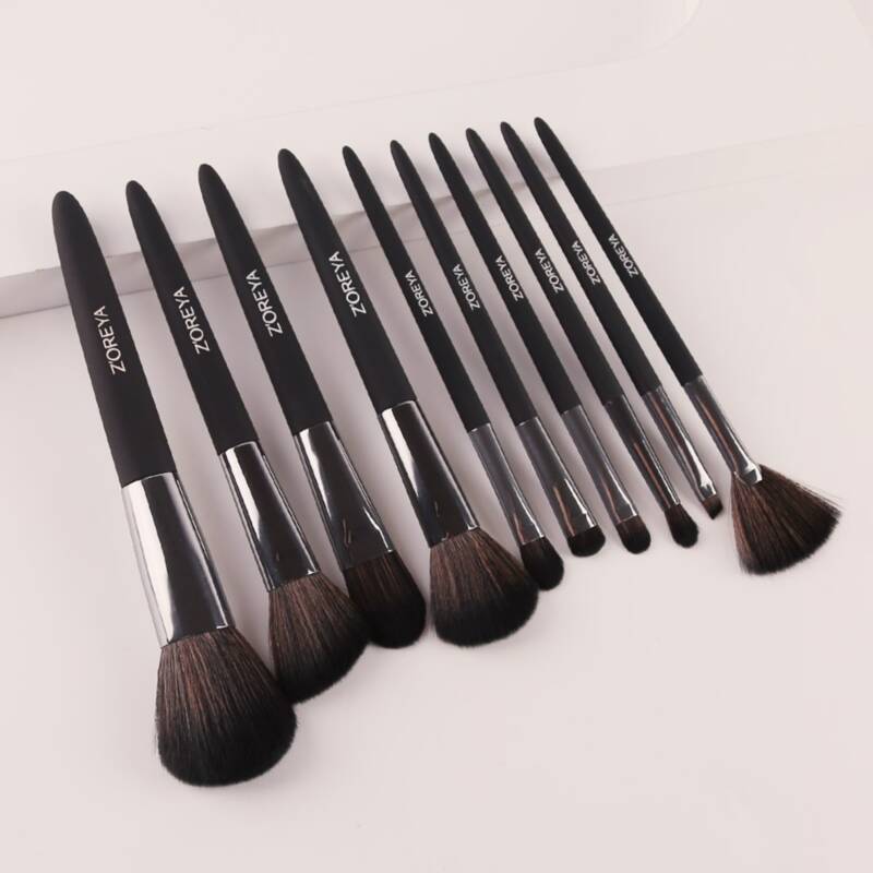 

10pcs Makeup Brush Set, Black