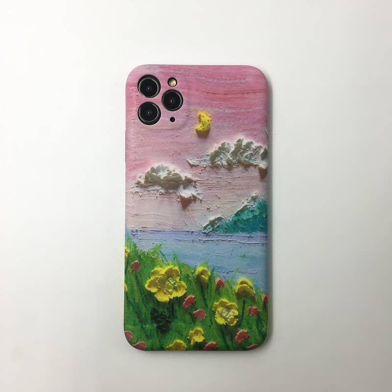 

Oil Painting Flower iPhone Case, Multicolor