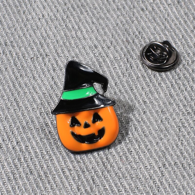 

Halloween Pumpkin Shaped Brooch, Multicolor