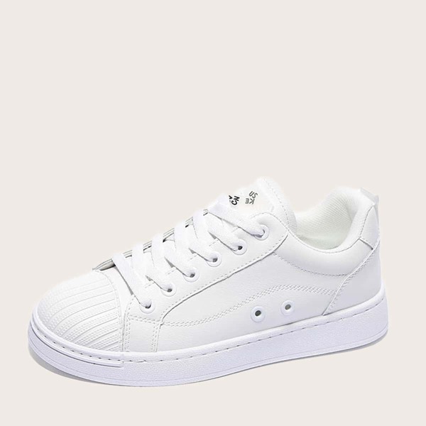 

Lace-up Front Wide Fit Skate Shoes, White