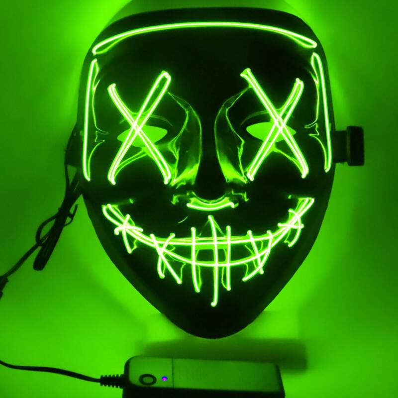 

Halloween Skeleton Luminous Mask, Multicolor