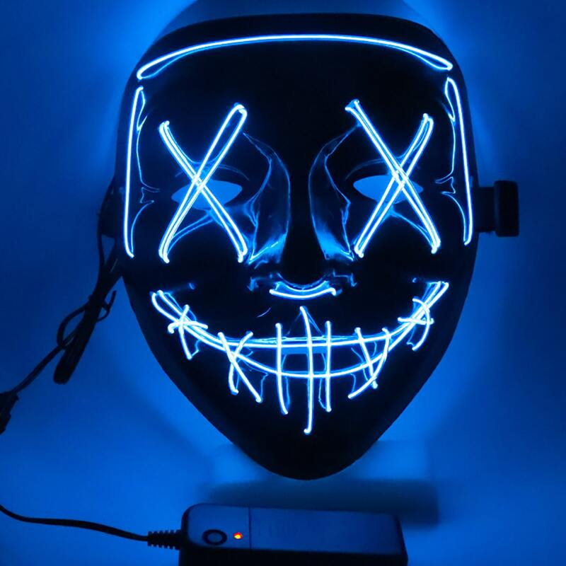 

Halloween Skeleton Luminous Mask, Mustard yellow