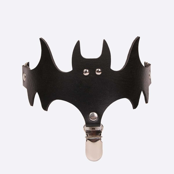 

Bat Design Garter Belt, Black