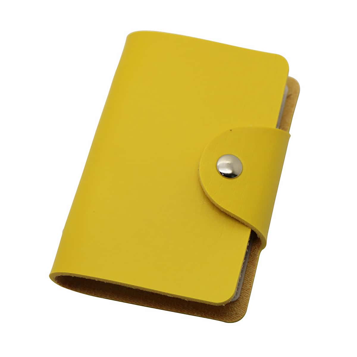 

1pc Fold Over Card Pouch, Mustard yellow