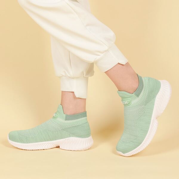 

Wide Fit Slip On Sneakers, Green