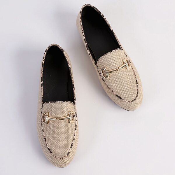 

Snaffle Decor Loafers, Apricot