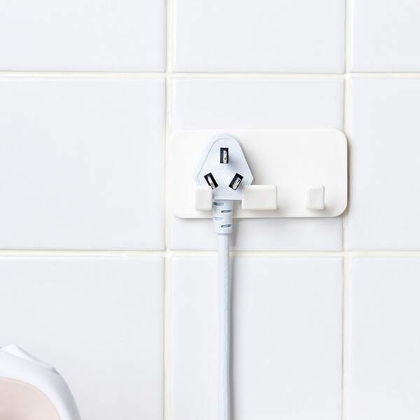 

1pc Multifunction Plug Hook, White