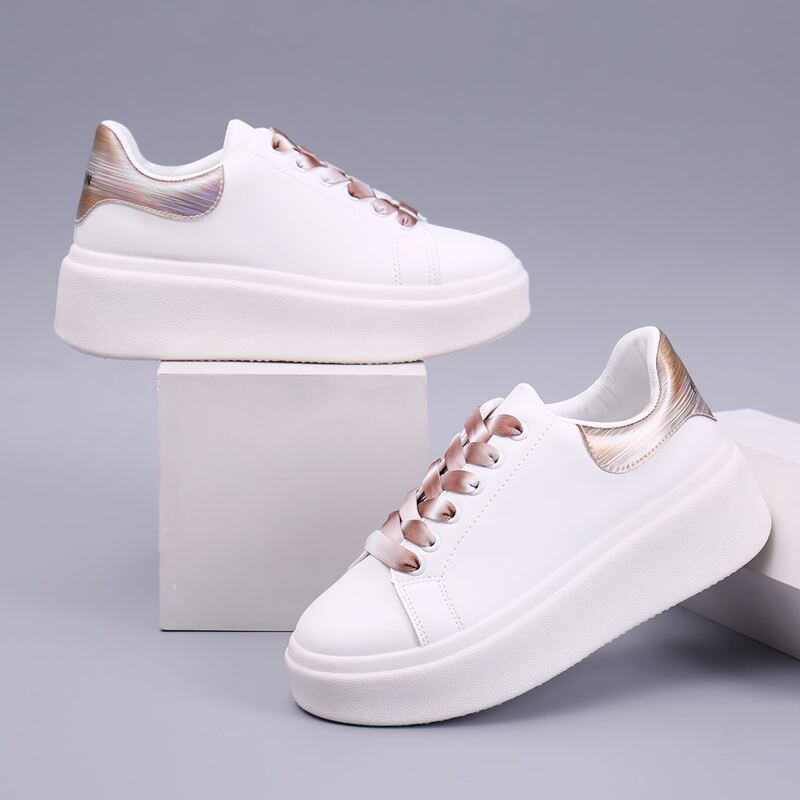

Lace-up Front Chunky Skate Shoes, Multicolor