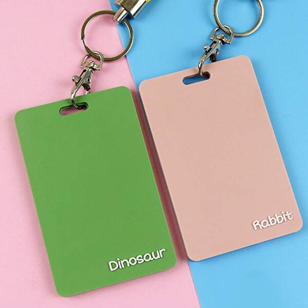 

1pc Random Color ID Card Holder, Multicolor