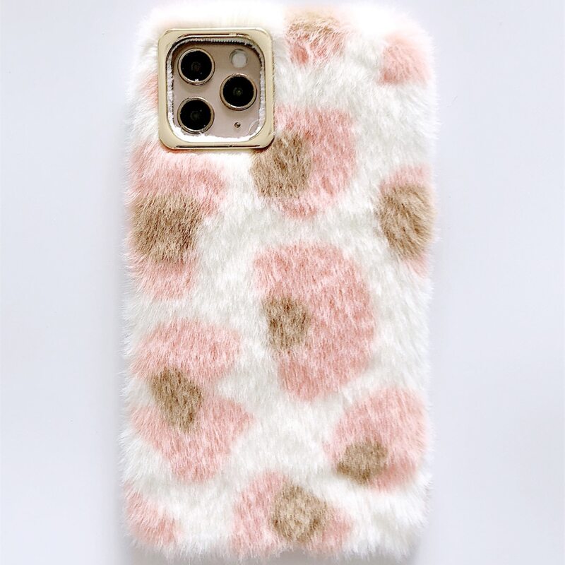 

Fluffy Leopard Pattern iPhone Case, Multicolor