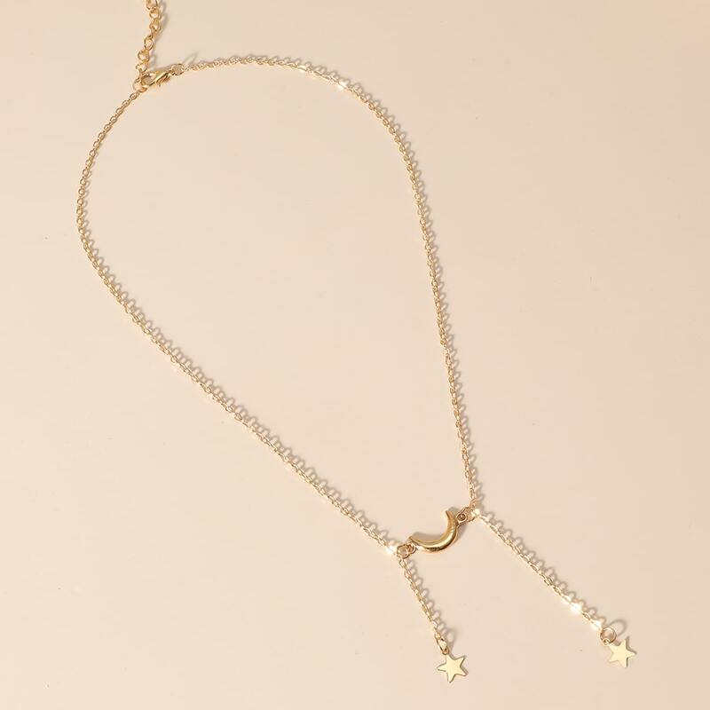 

Star Charm Y-lariat Necklace, Gold