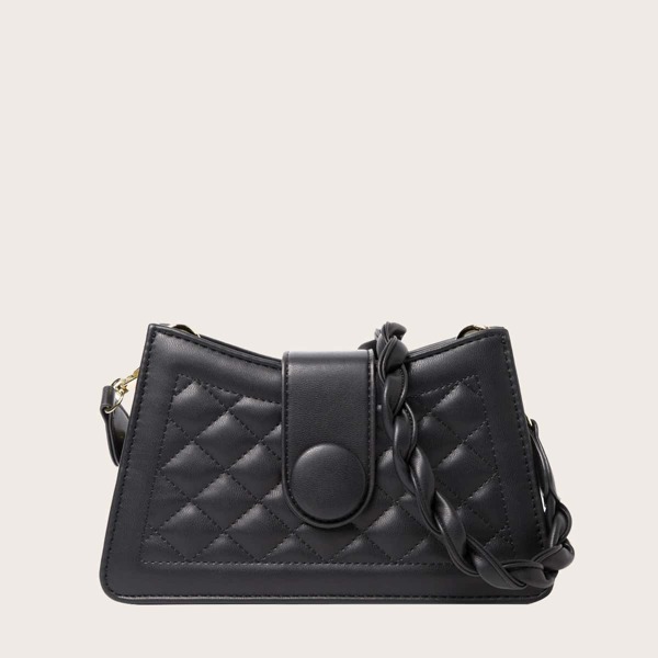 

Quilted Shoulder Bag, Black