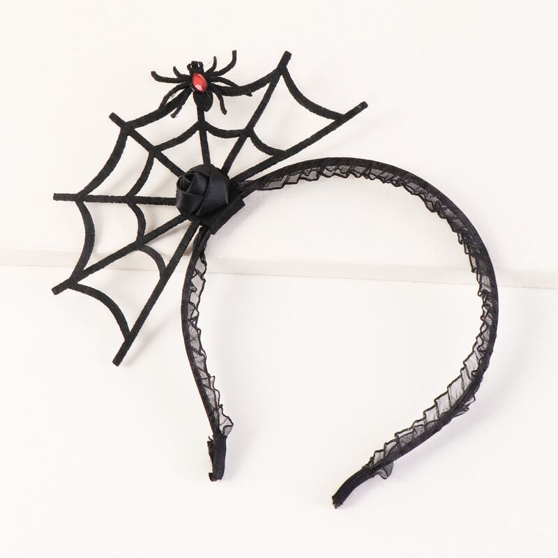 

Halloween Spider Decor Hair Hoop, Black