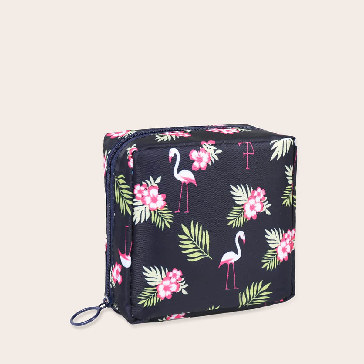 

Flamingo Pattern Multifunctional Purse, Black