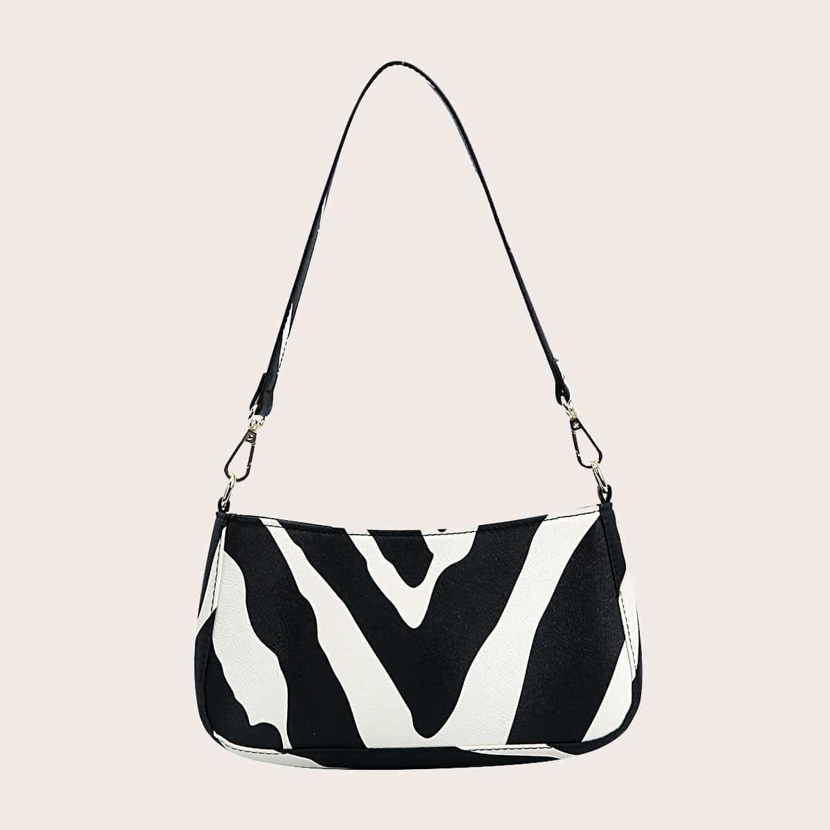 

Chevron Baguette Bag, Multicolor