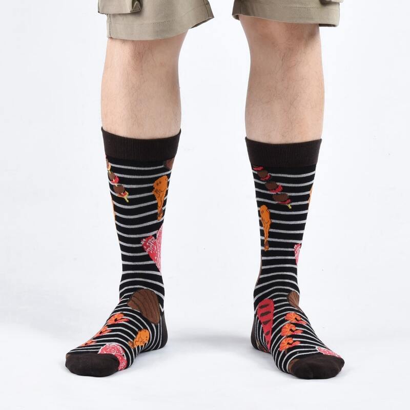 

Guys Striped Pattern Socks, Multicolor