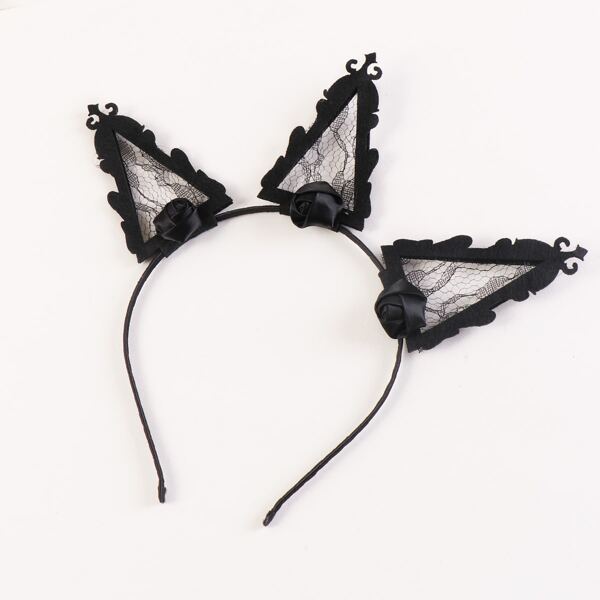 

Halloween Mesh Hair Hoop, Black