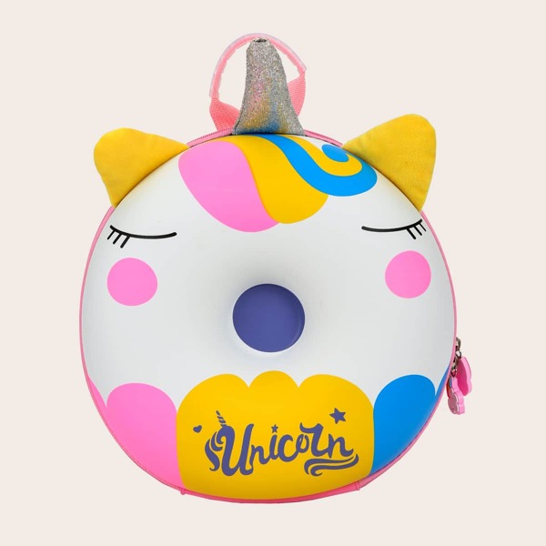 

Girls Unicorn Design Backpack, Pink