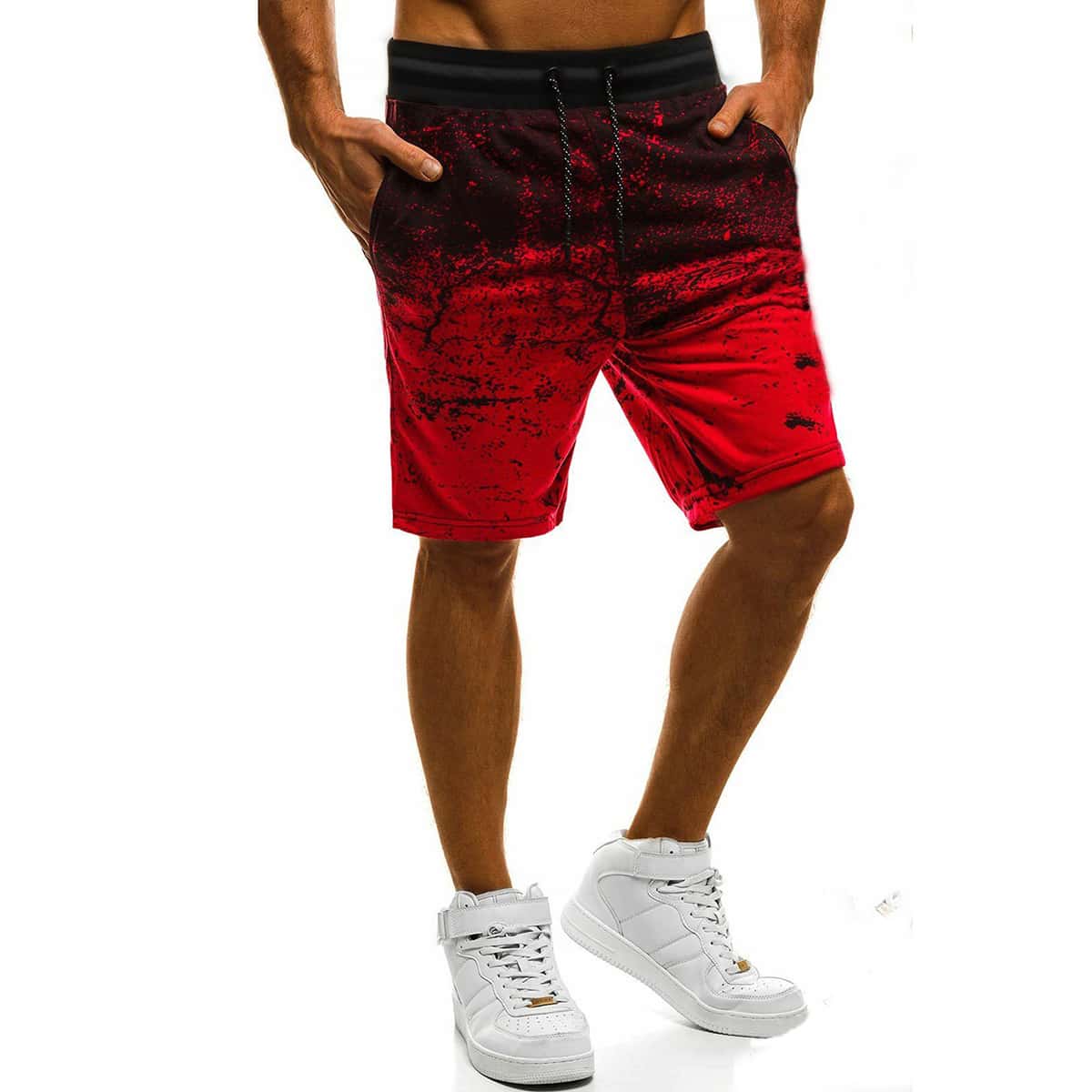 

Guys Ombre Drawstring Athletic Shorts, Multicolor