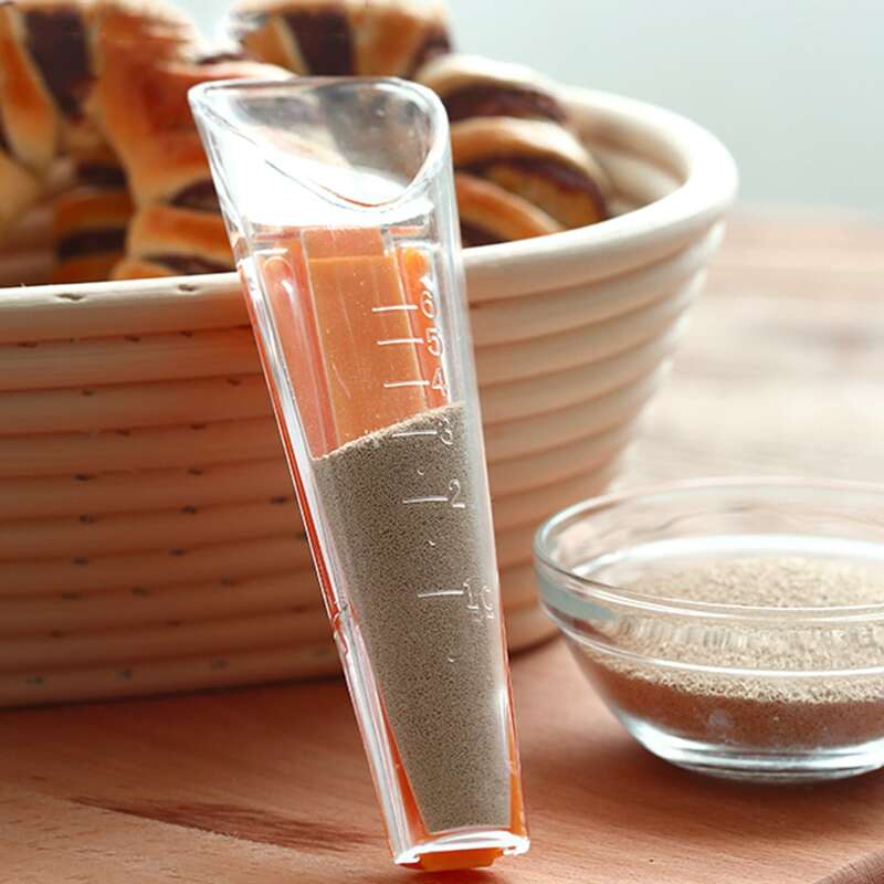 

1set Yeast Measuring Cup & Sealing Clip, Multicolor