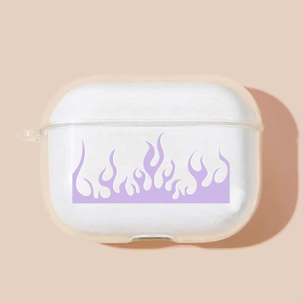 

Fire Pattern Clear Airpods Case