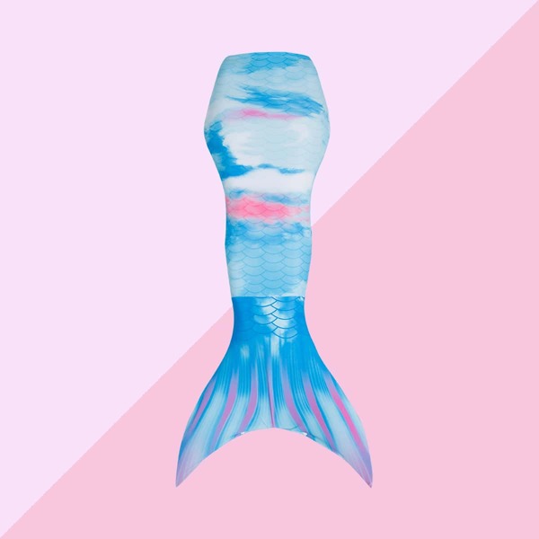 

Girls Mermaid Tail Bikini Bottom, Blue