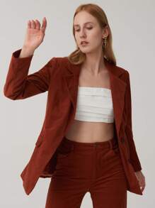 SHEIN Zip Back Ruched Front Cami Top - White - View 4