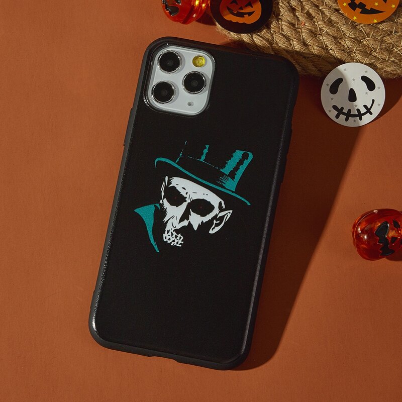 

Halloween Skeleton iPhone Case, Black