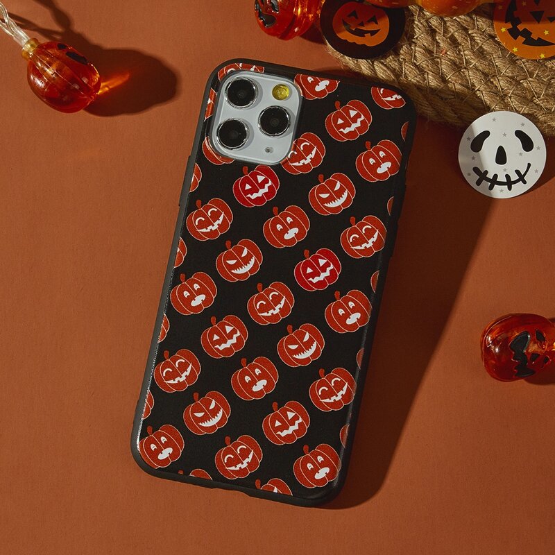 

Halloween Pumpkin iPhone Case, Black
