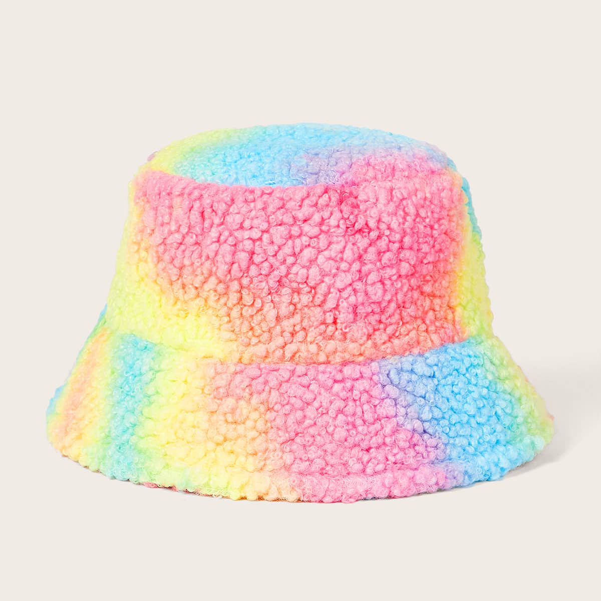 

Ombre Fluffy Bucket Hat, Multicolor