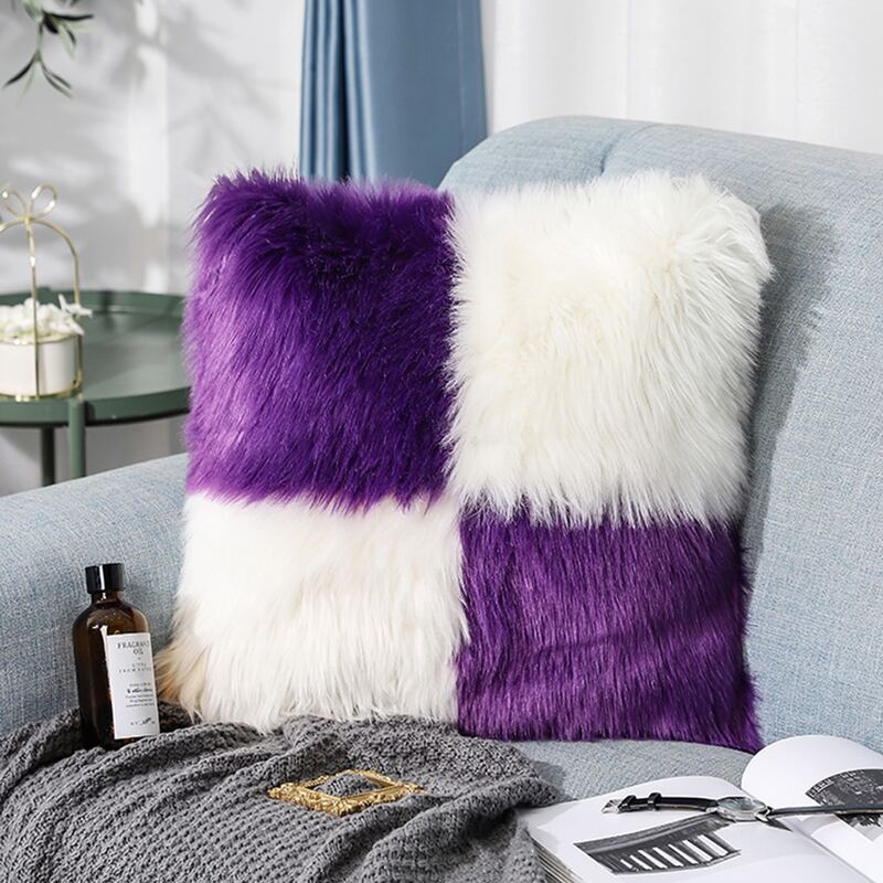 

Plush Cushion Cover Without Filler, Multicolor