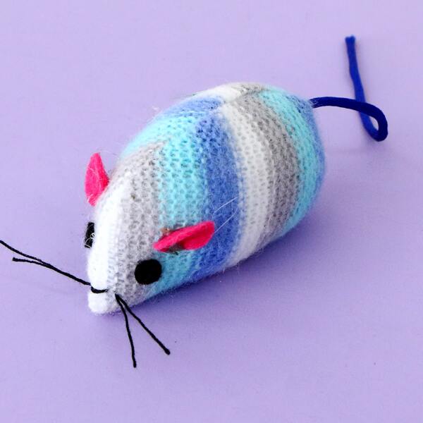 

Mouse Shaped Cat Chew Toy, Multicolor