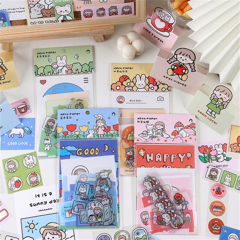

1set Cartoon Graphic Random Sticker, Multicolor