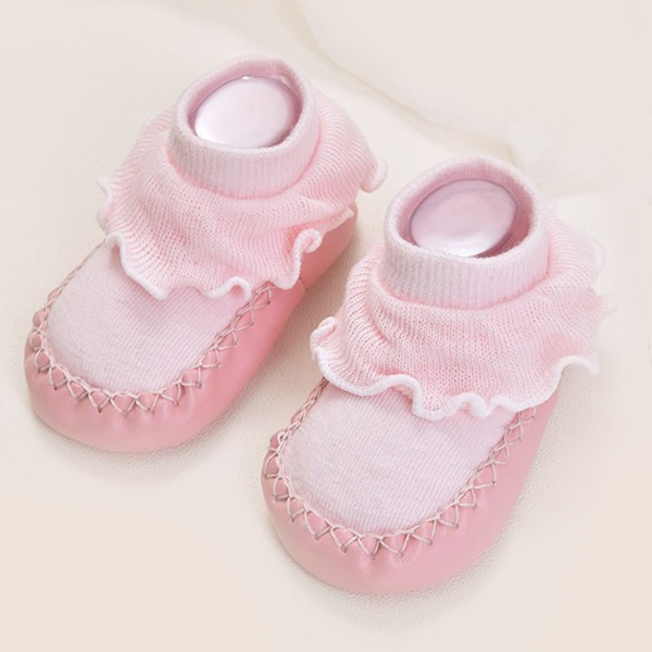 

Baby Frill Hem Socks, Pink