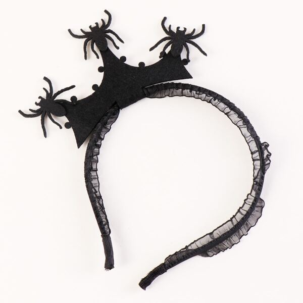 

Halloween Spider Decor Hair Hoop, Black