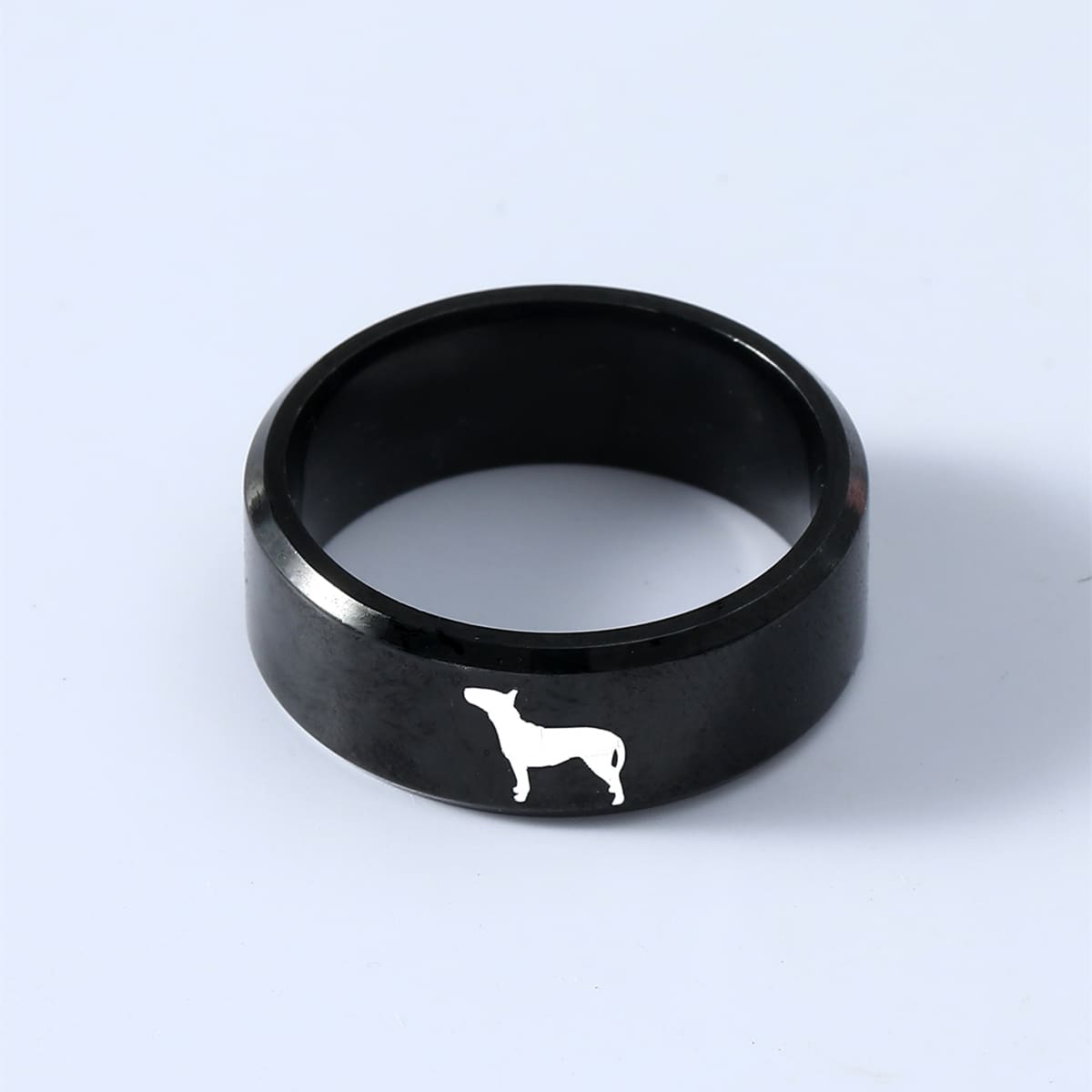 

Guys Minimalist Ring, Black