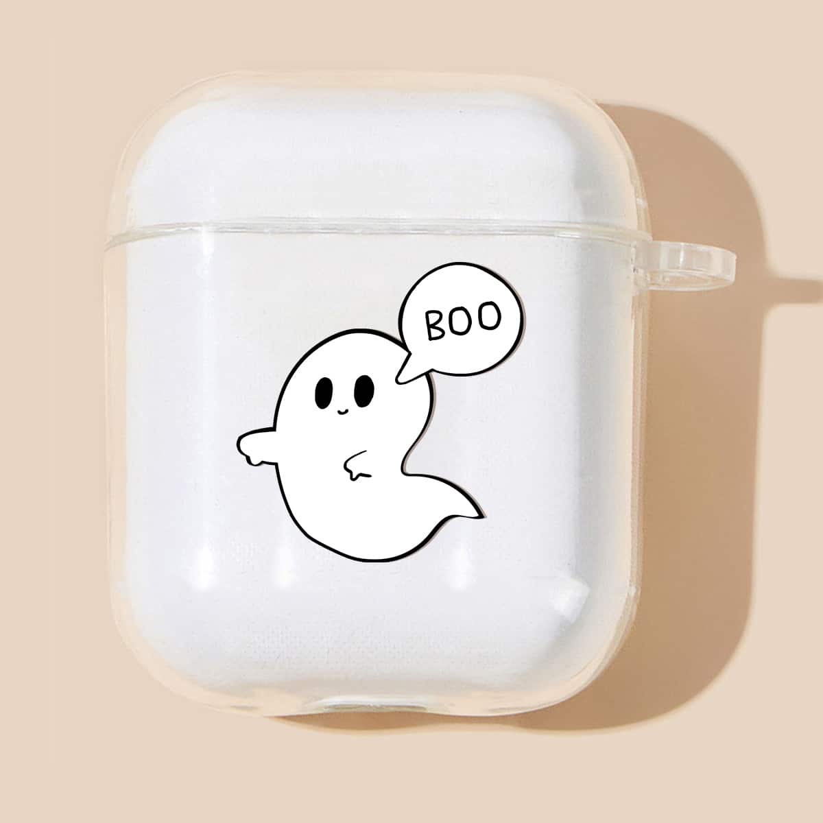 

Halloween Ghost Airpods Case, Clear