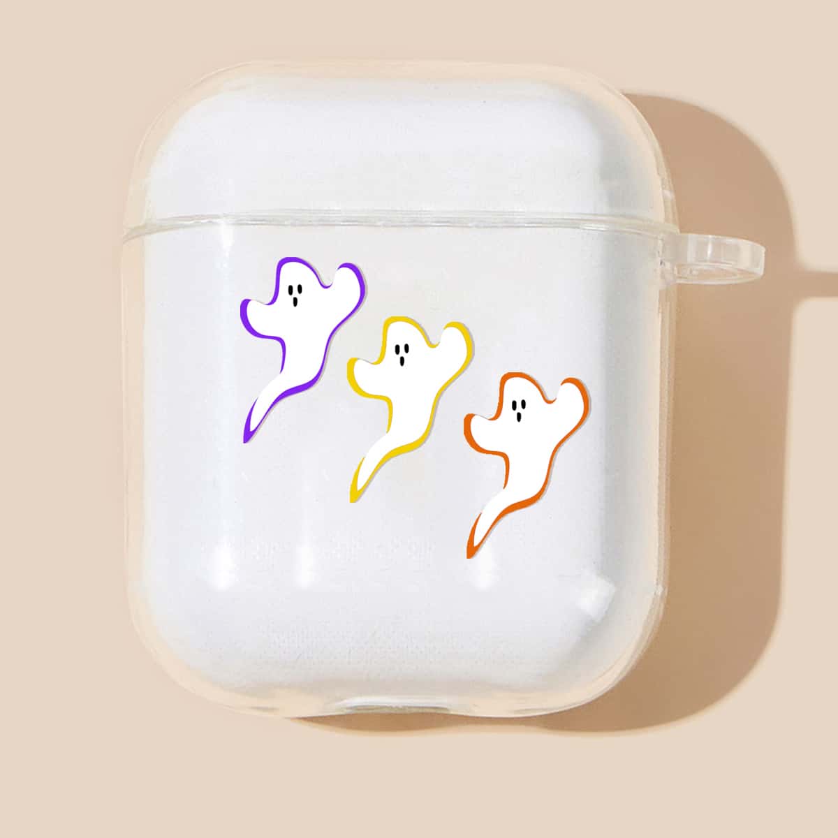 

Halloween Ghost Airpods Case, Clear