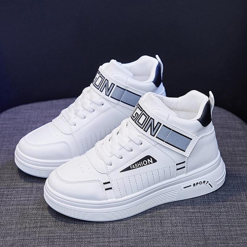 

Lace-up High Top Skate Shoes, White