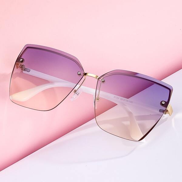 

Rimless Gradient Lens Sunglasses