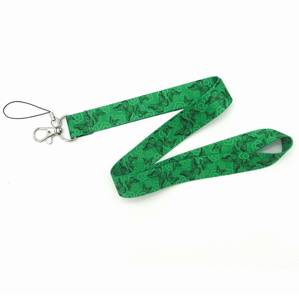 

1pc Butterfly Print Phone Lanyard, Green