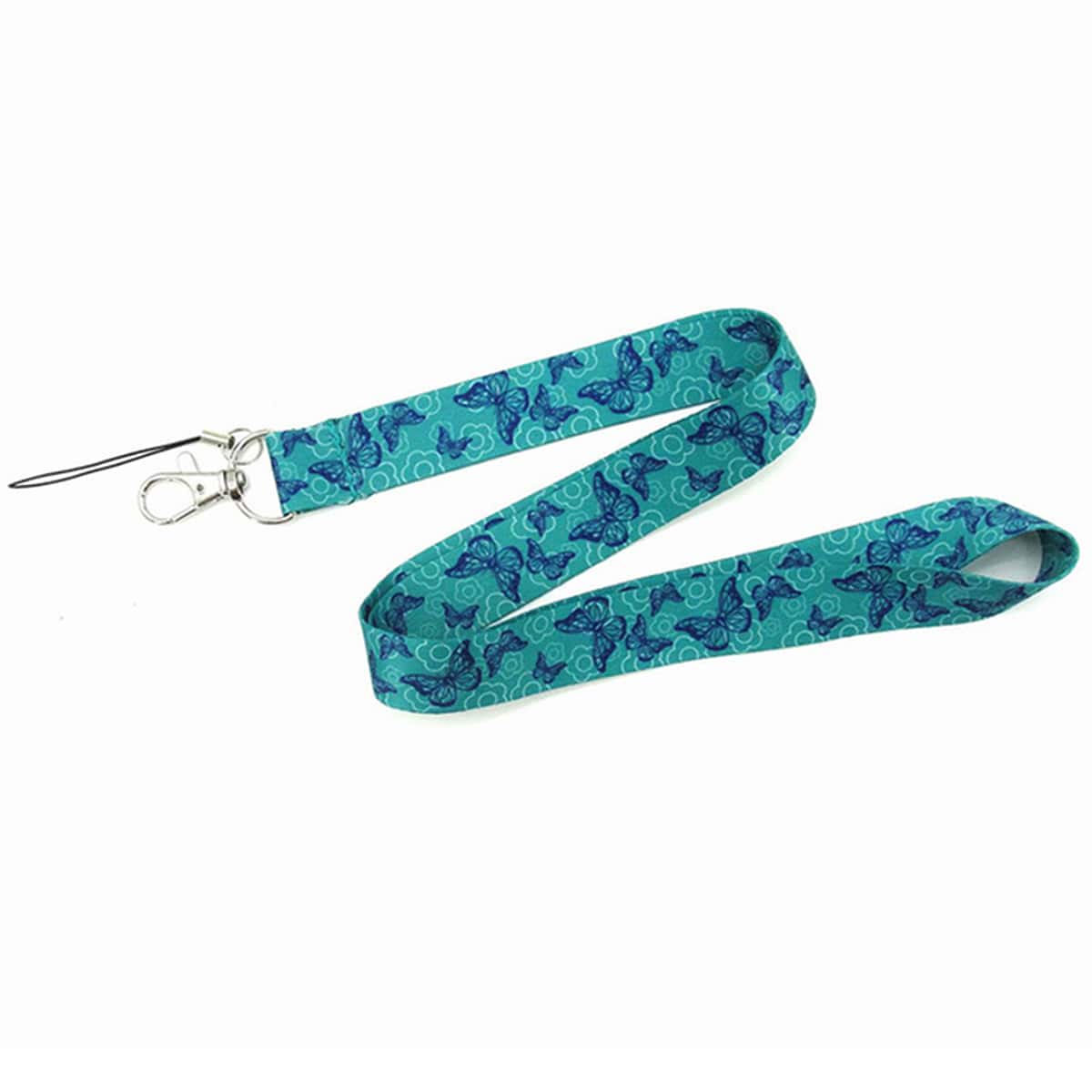 

1pc Butterfly Print Phone Lanyard, Blue