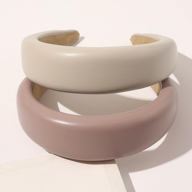 

2pcs Plain Hair Hoop, Multicolor