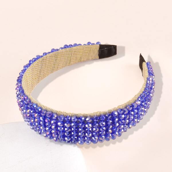 

Bead Overlay Hair Hoop, Purple