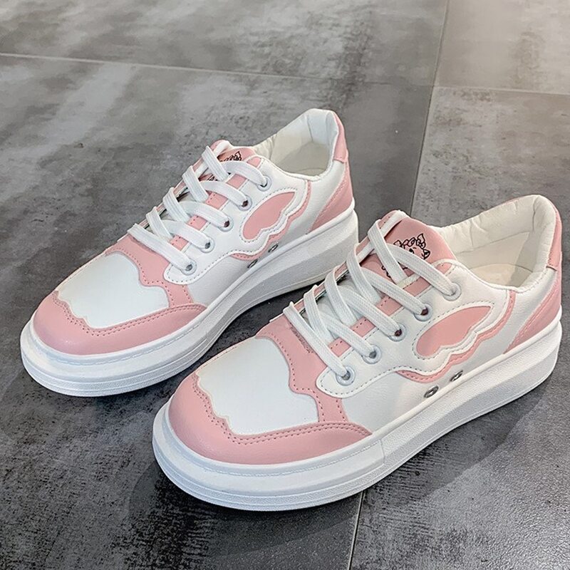 

Colorblock Lace-up Skate Shoes, Multicolor