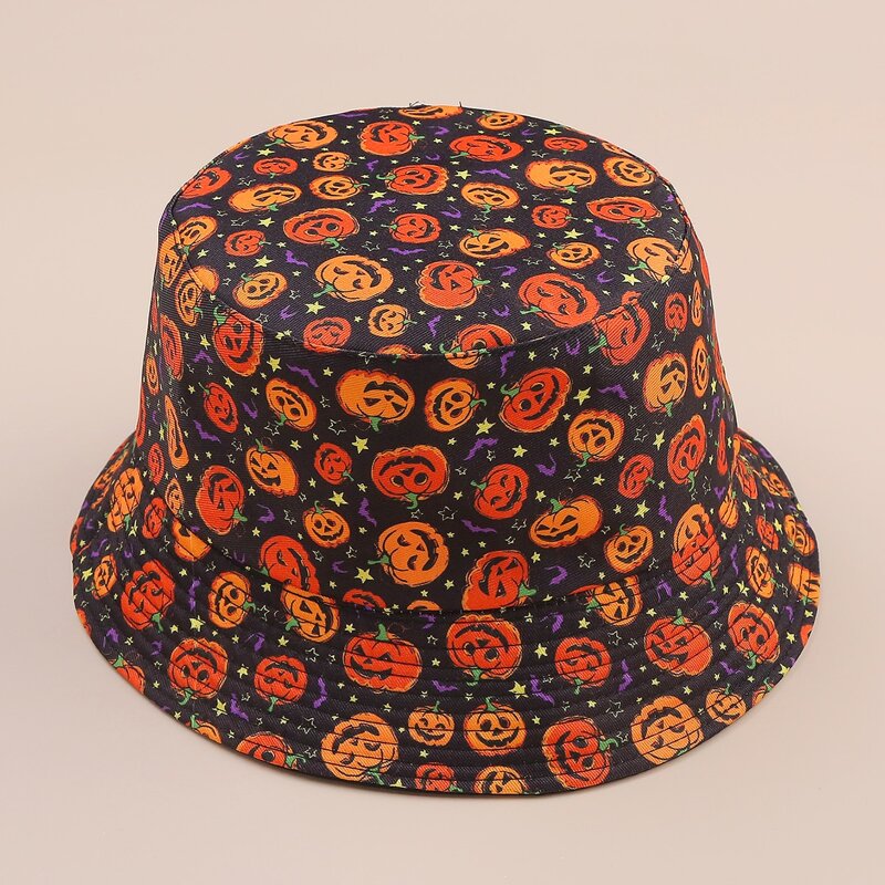 

Halloween Pumpkin Print Bucket Hat, Multicolor