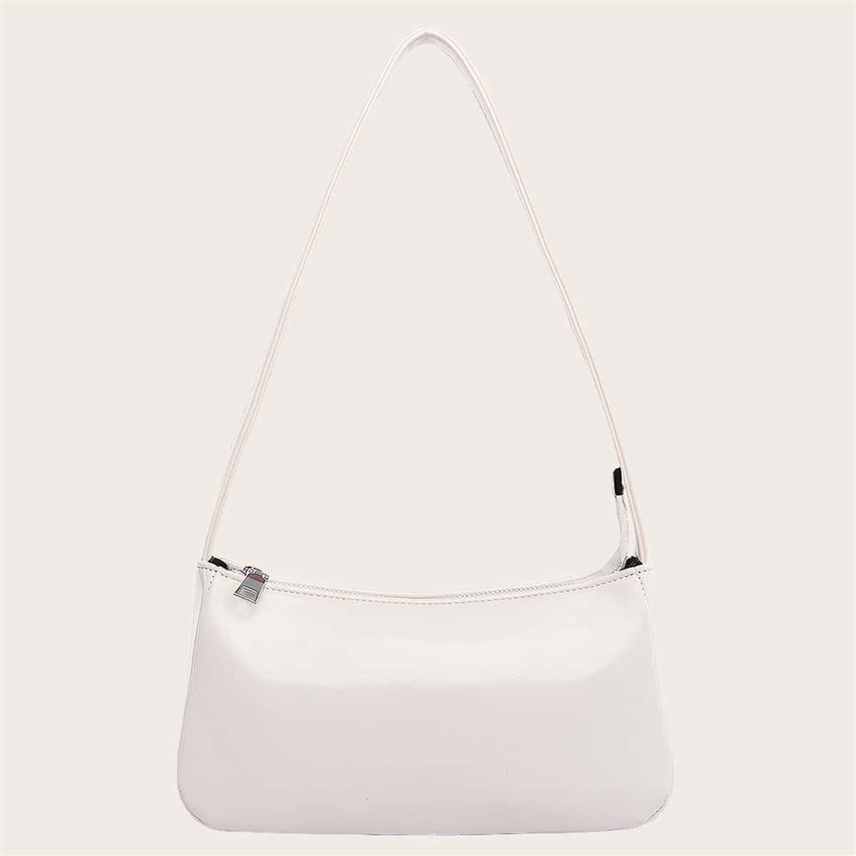

Minimalist Baguette Bag, White