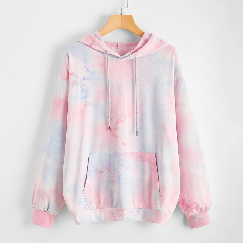

Tie Dye Oversized Hoodie, Multicolor